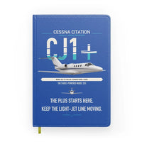Thumbnail for Cessna Citation CJ1+ design on blue notebook