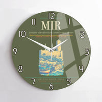 Thumbnail for Monastir Habib Bourguiba International Airport (MIR) design on green army no frame wall clock