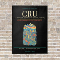 Thumbnail for Sao Paulo Guarulhos International Airport GRU - Canvas Framed - Black