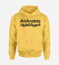Thumbnail for Air Arabia logo printed on yellow hoodie