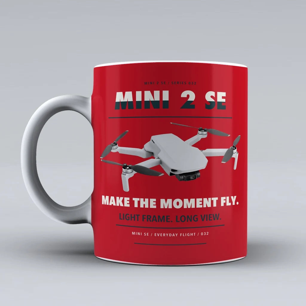 Mini 2 SE Mug design on red dji
