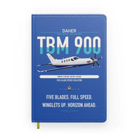 Thumbnail for Daher TBM 900 design on blue notebook