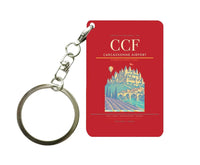 Thumbnail for Carcassonne Airport (CCF) design on red key chain