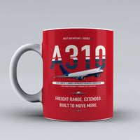 Thumbnail for A310-300P2F Mug design on red airbus