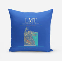 Thumbnail for Klamath Falls Airport (LMT) design on blue pillow