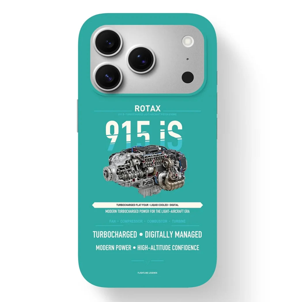 915 iS Case design on turquoise iphone case