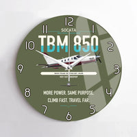 Thumbnail for Socata TBM 850 design on green army no frame wall clock
