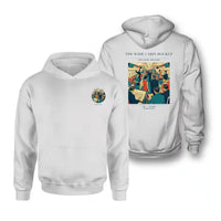 Thumbnail for VINTAGE G4467 - The Wide Cabin Mockup - Double-Side Hoodie design on white double side