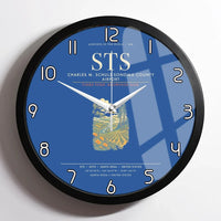 Thumbnail for Charles M. SchulzSonoma County Airport Santa Rosa STS Wall-Clock Framed - Blue