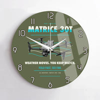 Thumbnail for DJI Matrice 30T design on green army no frame wall clock