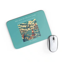 Thumbnail for VINTAGE G4299 - The Around The Bay Dash - Designed Mouse Pads design on turquoise rectangle