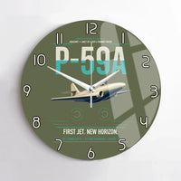 Thumbnail for P-59A Airacomet design on green army no frame wall clock