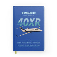 Thumbnail for Bombardier Learjet 40XR design on blue notebook