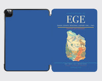 Thumbnail for Eagle County Regional Airport (EGE) design on blue ipad tablet case
