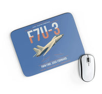 Thumbnail for F7U-3 Cutlass design on blue rectangle mouse pad