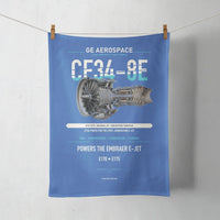 Thumbnail for CF34-8E design on blue towel