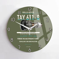 Thumbnail for TAY 611-8 design on green army no frame wall clock