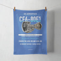 Thumbnail for CF6-80E1 design on blue towel