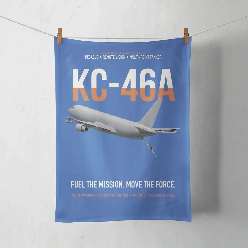 KC-46A PEGASUS design on blue towel