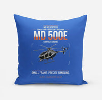 Thumbnail for MD Helicopters MD 500E design on blue pillow