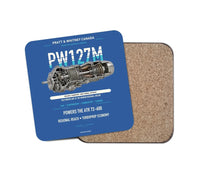 Thumbnail for PW127M design on blue 1 piece coaster