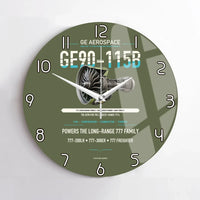 Thumbnail for GE90-115B design on green army no frame wall clock