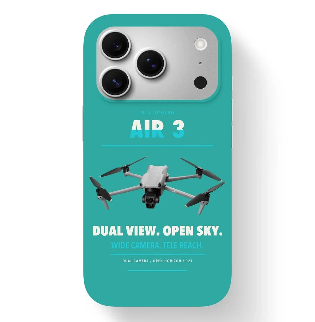 DJI Air 3 Case design on turquoise iphone case