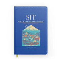 Thumbnail for Sitka Rocky Gutierrez Airport (SIT) design on blue notebook