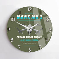 Thumbnail for DJI Mavic Air 2 design on green army no frame wall clock