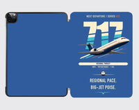 Thumbnail for Boeing 717-200 design on blue ipad tablet case