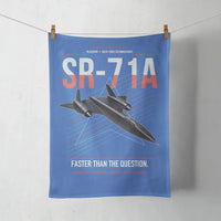 Thumbnail for SR-71A Blackbird design on blue towel