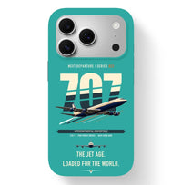 Thumbnail for Boeing 707-320C design on turquoise magsafe iphone case