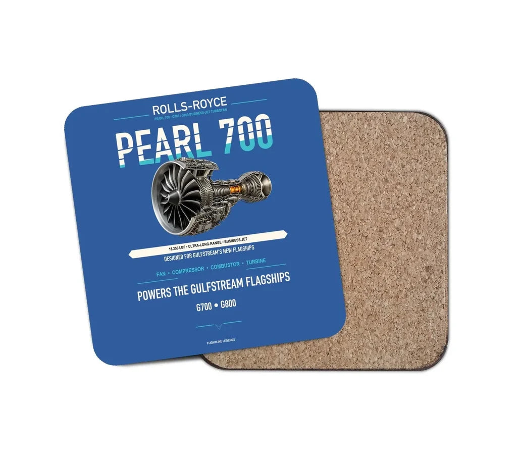 Embraer ERJ145 design on blue 1 piece coaster
