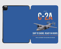Thumbnail for C-2A Greyhound design on blue ipad tablet case