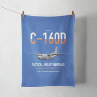 Thumbnail for Transall C-160D design on blue towel