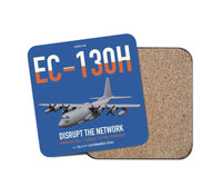 Thumbnail for EC-130H Compass Call design on blue 1 piece coaster