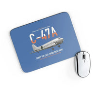 Thumbnail for C-47A Skytrain design on blue rectangle mouse pad