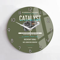 Thumbnail for CATALYST design on green army no frame wall clock
