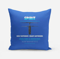 Thumbnail for Ascent AeroSystems Spirit design on blue pillow