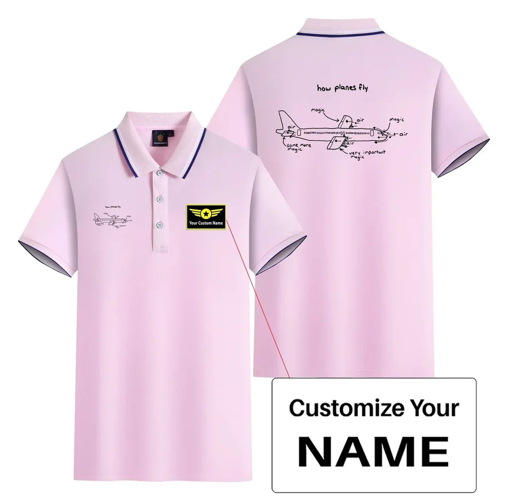 Customisable How Planes Fly Polo Shirt - view 15
