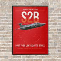 Thumbnail for Blackburn Buccaneer S2B vertical canvas print - framed - red background