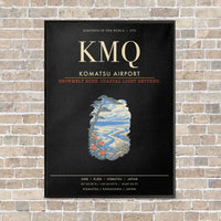 Thumbnail for Komatsu Airport KMQ - Canvas Framed - Black