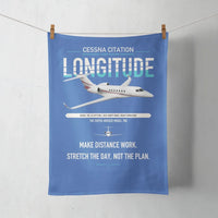 Thumbnail for Cessna Citation Longitude design on blue towel