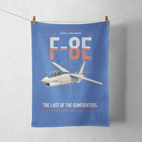 Thumbnail for F-8E Crusader design on blue towel