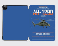 Thumbnail for AgustaWestland AH-129D Mangusta design on blue ipad tablet case