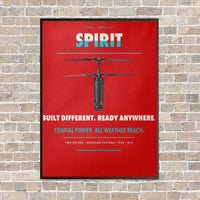 Thumbnail for Ascent AeroSystems Spirit vertical canvas print - framed - red background