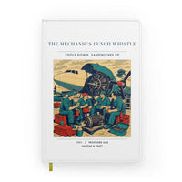 Thumbnail for VINTAGE G4452 - The Mechanic's Lunch Whistle - Designed Notebooks design on white