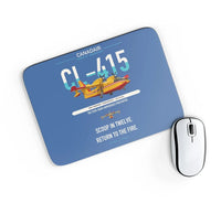 Thumbnail for Canadair CL-415 design on blue rectangle mouse pad