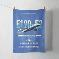 Thumbnail for Embraer E190-E2 design on blue towel