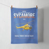 Thumbnail for Bristol Sycamore HR14 design on blue towel